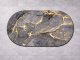 Non-Slip Bath Mat 60x40 cm, Quick Dry Absorbent Oval Bathroom Rug for Shower