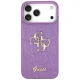 Guess iPhone 17 Pro Max Case Fixed Glitter Big 4G, Purple