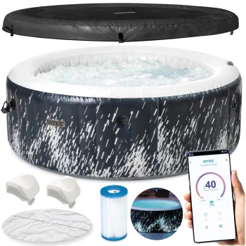 Intex 28494 Inflatable SPA with Hydromassage, 4-Person
