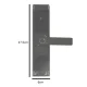 Smart Electronic Door Lock with Fingerprint, PIN, and Bluetooth, Black