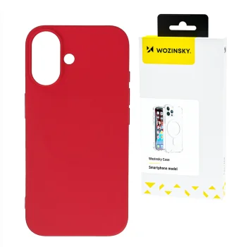 Wozinsky Silicone Case for Samsung Galaxy S25 Ultra, Red