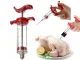 Meat Marinade Injector Syringe with 3 Needles 30ml
