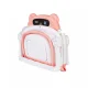 Foldable Baby Bathtub with Digital Thermometer and Infant Support Pillow, Pink