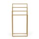 Modernhome Freestanding Towel Stand, 4 Tiers, Metal, Gold
