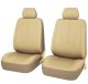 A set of Universal Eco Leather Car Seat Covers, Beige