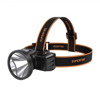 Superfire HL51 Headlamp Flashlight, 160lm, Micro-USB