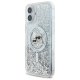 Karl Lagerfeld iPhone 16 Plus Case Liquid Glitter Karl & Choupette MagSafe, Transparent