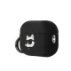 Karl Lagerfeld AirPods Pro 2 Case Silicone Choupette Head 3D, Black