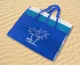 Beach Folding Blanket + Pillow + Bag Set, Blue