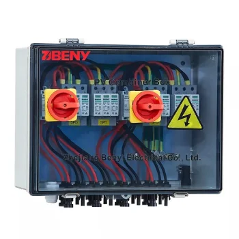 Solar PV Combiner Box DC 4 In 4 Out 1000V IP66