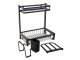 2-Tier Dish Drying Rack, Black