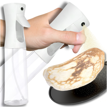 Oil Vinegar Sauce Sprayer Dispenser Bottle Container 500ml, White