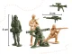 Military Base and Soldier Figures Playset, 114 pcs