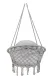 XXL \"Stork\'s Nest\" Swing with Cushion for Garden Terrace or Balcony, Gray