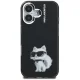 Karl Lagerfeld IML Aquarelle Choupette & Logo iPhone 16 Case, Black