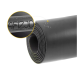 4Fizjo 1185 PU Rubber Yoga Mat 4 mm, Black