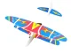 Illuminated Polystyrene Aeroplane Glider with an Electric Motor USB LED