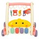 2-in-1 educational baby play mat and walker with piano Bibi-inn, pink
