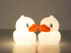 Kids LED Night Light Duck, Silicone, RGB, USB, White