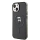 Karl Lagerfeld iPhone 15 Case IML Ikonik MagSafe, Black