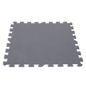 INTEX Foam Puzzle Mat Pool Floor Protector 50x50 cm 8 pcs 29084, Grey