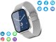 Sports Smartwatch for Men and Women with Bluetooth Calls, Grey
