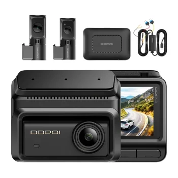 DDPAI Z90T 4G Dash Cam, 3 Channels, 4K, GPS, Wi-Fi 6, 3" Screen