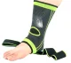 Ankle stabilizer brace with Velcro strap, black-green