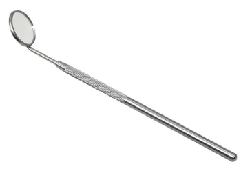 Stainless Steel Dental Mirror with Magnifying Head