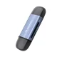 Wozinsky WCR-5G Memory Card Reader for SD and microSD, USB-A / USB-C 3.0, Gray
