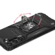 Wozinsky Ring Armor Case for Samsung Galaxy S23 with Ring Holder and Stand, Black