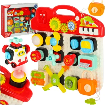 Interactive Sensory Busy Board for Toddlers Educational Activity Toy