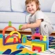 Wooden Blocks and Logic Game Jhtoy-280, Large Rainbow Set