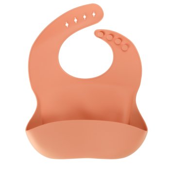 Silicone Baby Feeding Set 4-Piece with Bear Plate, orange