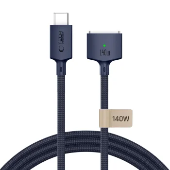 Tech-Protect MMC01 Ultraboost USB-C to MagSafe 3 140W Cable 300cm for MacBook, Navy Blue