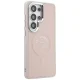 Karl Lagerfeld Embossed Ring RSG Logo MagSafe Case for Galaxy S26 Ultra, Pink