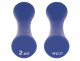 4Fizjo Neoprene Dumbbells Weight for Fitness Aerobics Sports Strength Training 2 x 2 kg, Blue