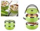 Portable Lunch Box with Lid, 1400 ml, Green