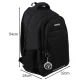 Large 45L Laptop Backpack for School Kruzzel 24526, Black