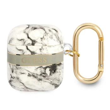 Guess GUA2HCHMAG AirPods Case Marble Strap Collection, Grey