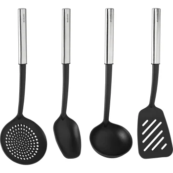 Kitchen Utensil Set Brabantia 260285, 4 Pieces, Black / Silver