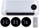 Fan Electric Heater with Remote Control, 1000W/2000W