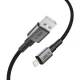Tech-Protect Ultraboost DNA USB-A to Lightning Cable 12W / 2.4A 25 cm - Gray