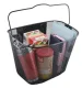Black Metal Bicycle Basket with CLICK Quick-Release Mount