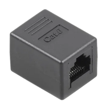 RJ45 jungtis Maclean MCTV-811 Cat6 lizdas-lizdas, juoda