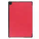 Lenovo Tab M10 (3rd Gen) (TB-328FU) Trifold Stand PU Leather Hard Protective Cover Case, Red