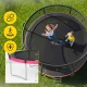 4Fizjo PRO Garden Trampoline for Kids with Safety Net, 312 cm (10FT), Pink/Black