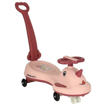 Swing FIX S1 LED Gravity Ride-On Toy with Handle, Pink