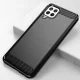 Case for Samsung Galaxy A22 4G Carbon Case Flexible TPU Cover, Black