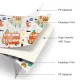 Double-sided foam pad for children, London Bus Forest 200x180 cm